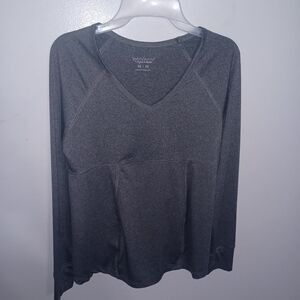 Gray- Long Sleeve Maternity Shirt- W Sz Medium